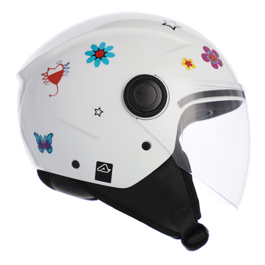 CASCO ACERBIS JET BREZZA KID BIANCO