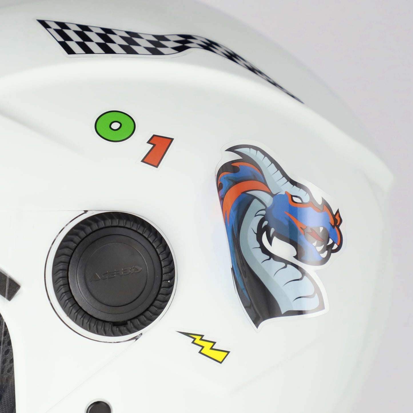 CASCO ACERBIS JET BREZZA KID BIANCO