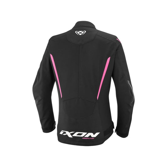 Giacca Moto Donna Estiva Ixon Striker 2 Air WP L Nero Rosa Vivo