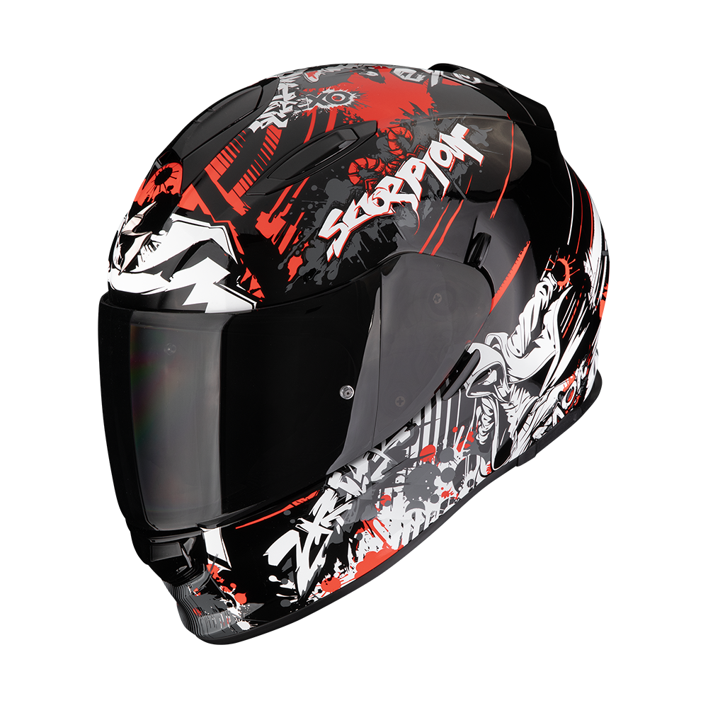 Casco Moto Integrale Scorpion EXO-491 SPECTOR Nero-Rosso