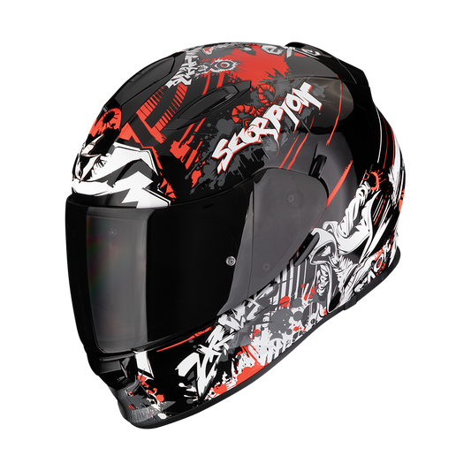 Casco Moto Integrale Scorpion EXO-491 SPECTOR Nero-Rosso