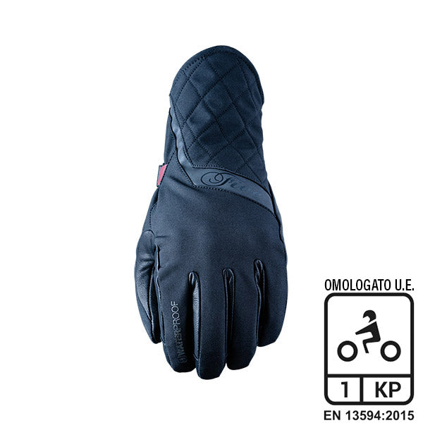 GUANTI MOTO DONNA FIVE MILANO EVO WP NERO