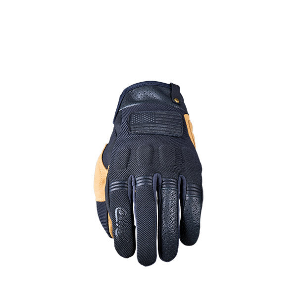 GUANTI MOTO FIVE SCRAMBLER NERO-TAN