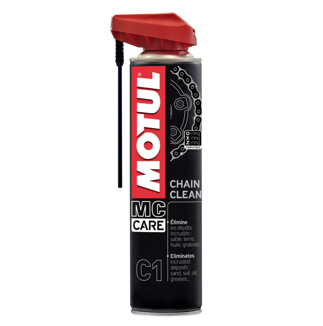 MOTUL MC CARE C1 CHAIN CLEAN SGRASSANTE DETERGENTE SPRAY CATENA MOTO STRADA PISTA/OFFROAD (Conf. 400ml)