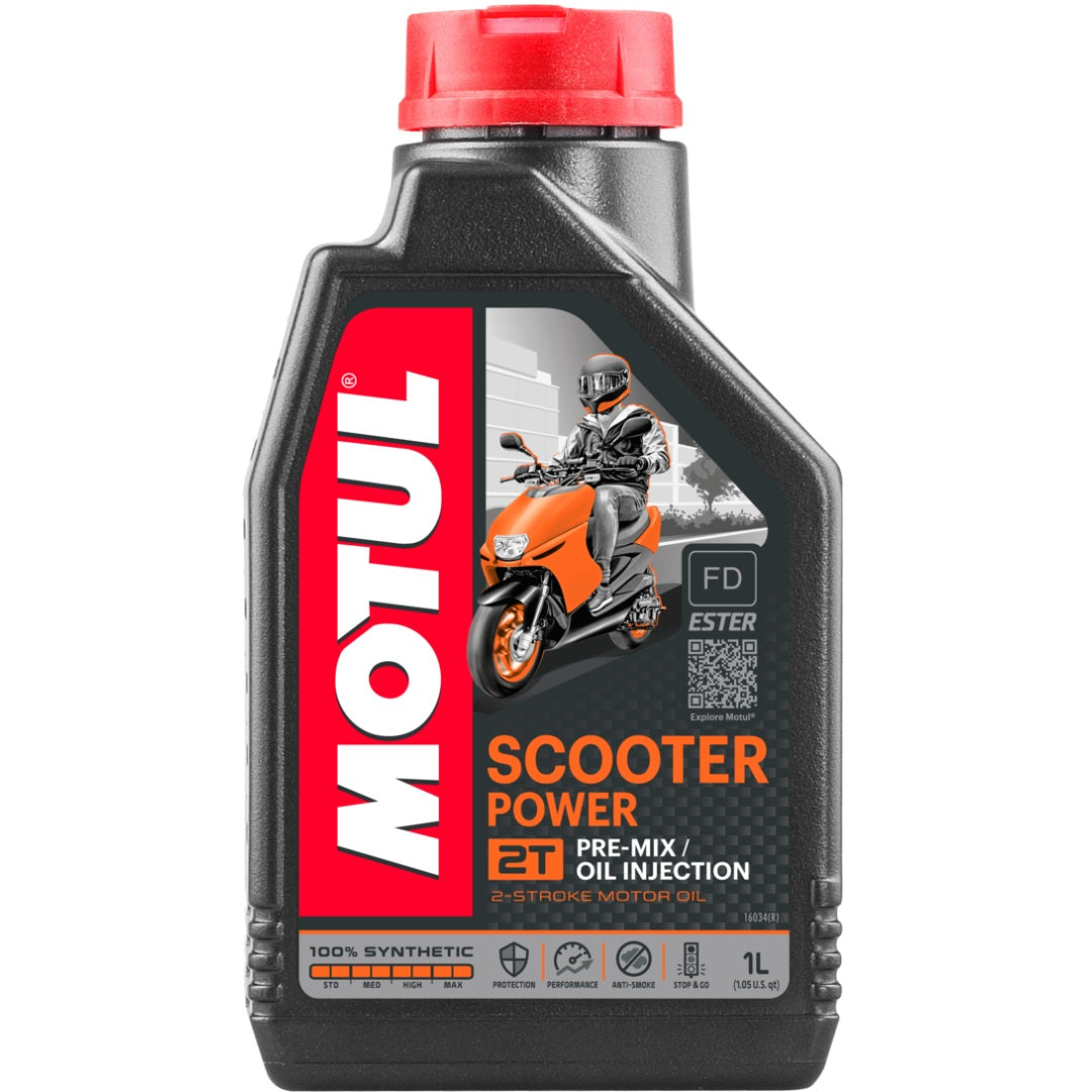 OLIO MOTUL 100% SINTETICO SCOOTER POWER 2T (Conf. 1lt.)