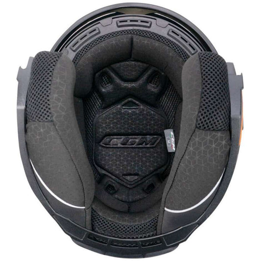 Casco Moto Jet CGM 136S DNA APACHE Grafite Giallo fluo opaco