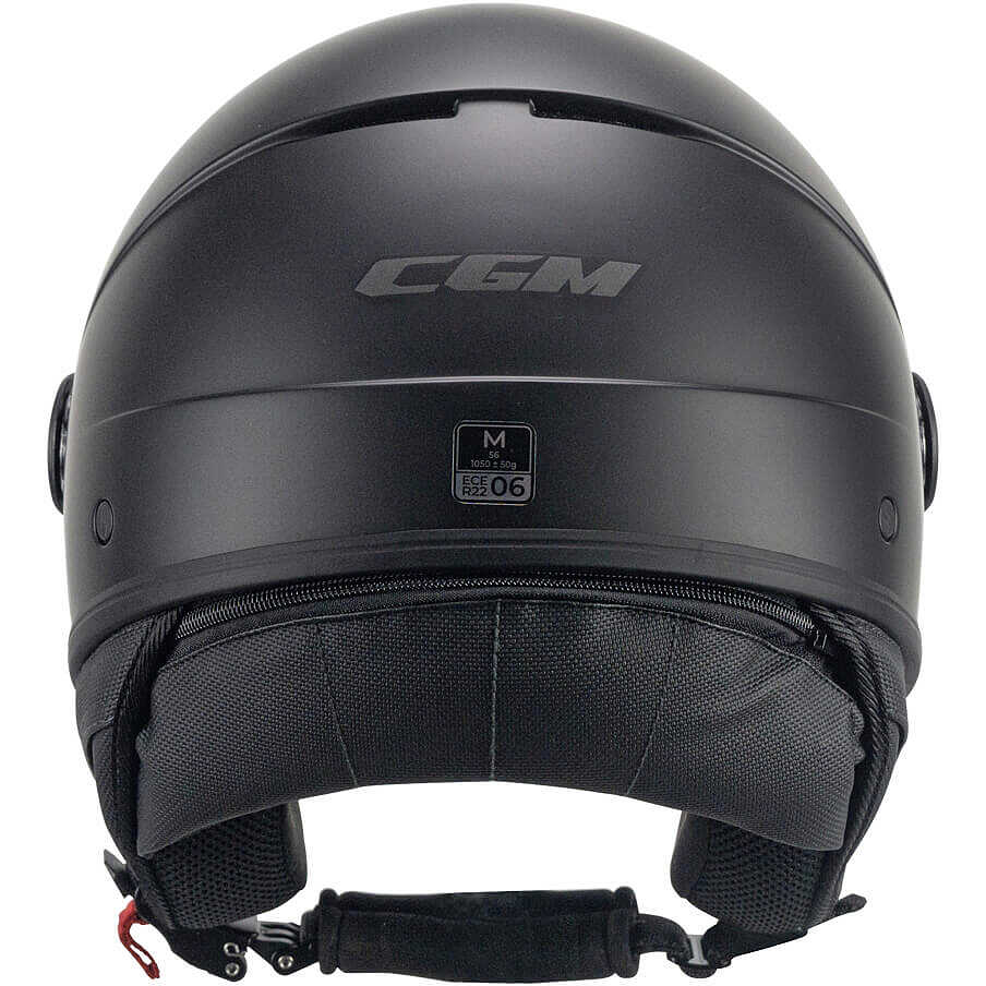 Casco Moto Jet CGM 191A PIX MONO Nero opaco Visiera lunga