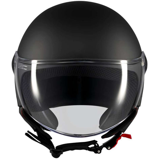 Casco Moto Jet Mt Helmets STREET S PURE A1 Nero Opaco
