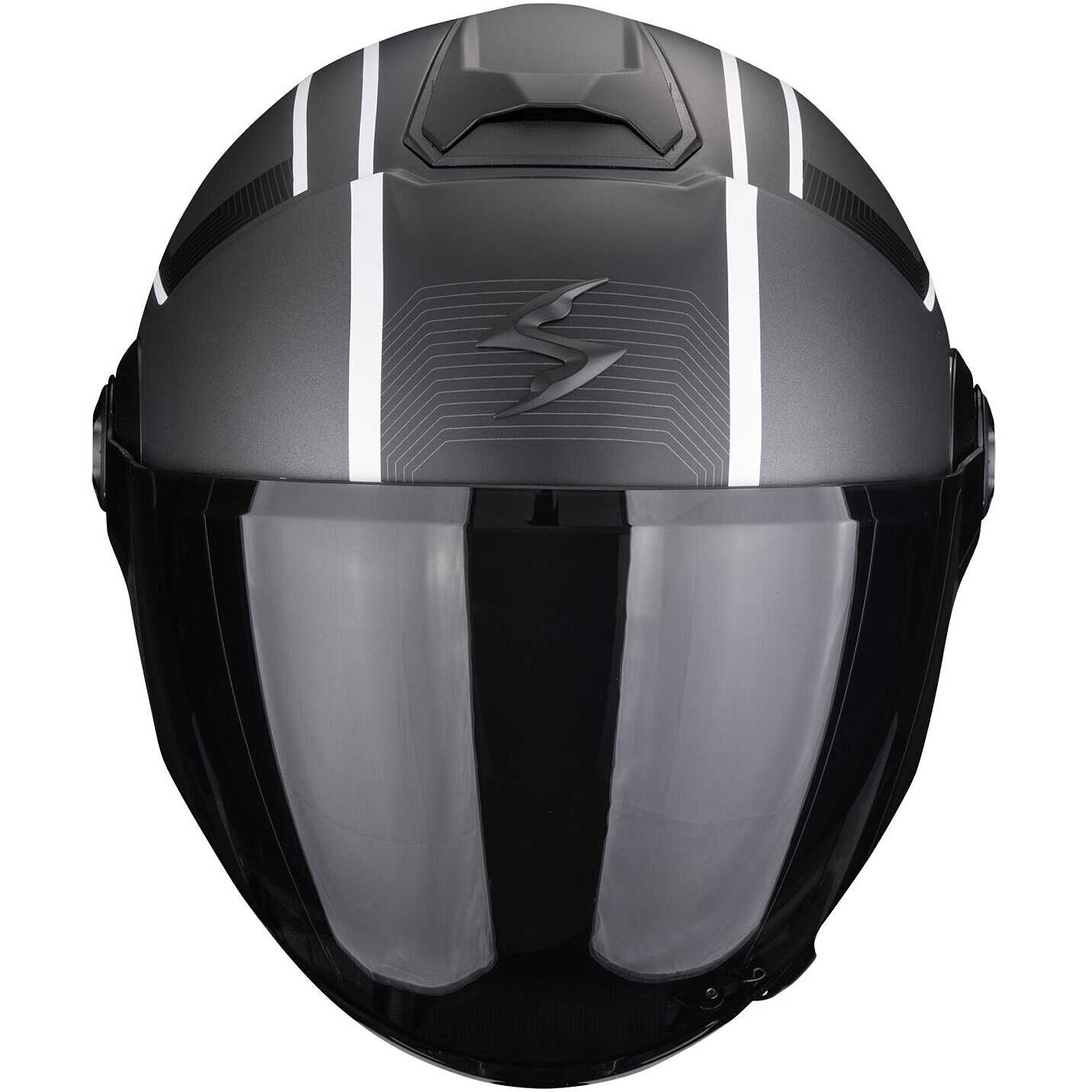 Casco Moto Jet Scorpion EXO-CITY II COSMOS Argento Opaco Bianco