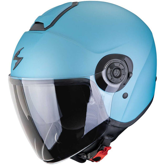 Casco Moto Jet Scorpion EXO-CITY II SOLID Celestial blu opaco