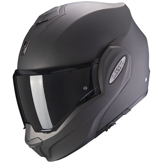 Casco Moto Modulare P/J Scorpion EXO-TECH EVO SOLID Nero Opaco