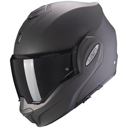 Casco Moto Modulare P/J Scorpion EXO-TECH SOLID Nero Opaco (In Esaurimento)
