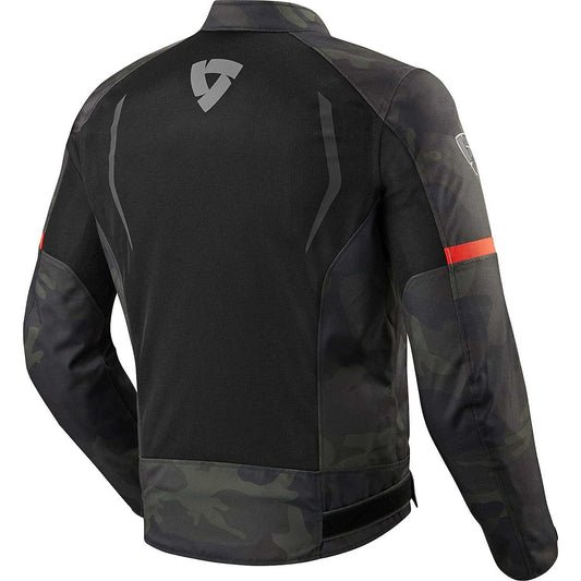 GIACCA REV'IT TORQUE NERO-VERDE MILITARE (In Esaurimento)