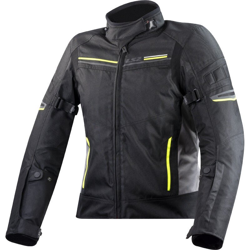 Giubbotto Moto Tecnico Ls2 SHADOW LADY Titanio Giallo Fluo (In Esaurimento)