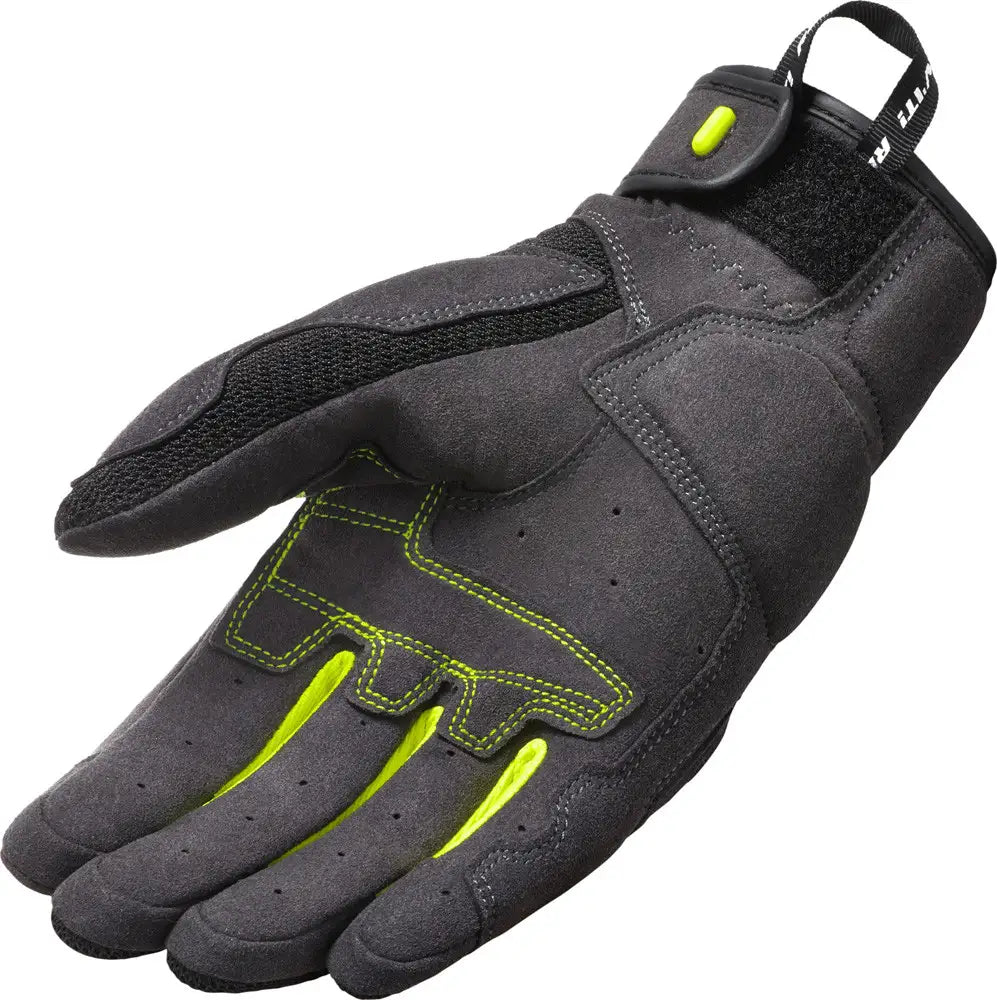 Guanti moto estivi Rev'it Volcano Nero Giallo Neon (In Esaurimento)