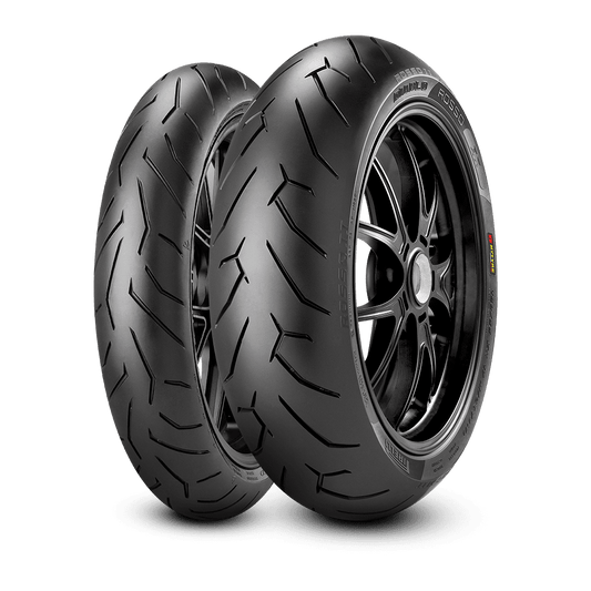 COPPIA PIRELLI DIABLO ROSSO II 120/70 ZR17 (58W)+190/55 ZR17 (75W)
