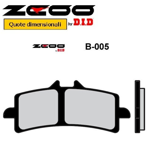 PASTIGLIE RACING ZCOO B005 EX C KTM, MV AGUSTA (FD.0415)