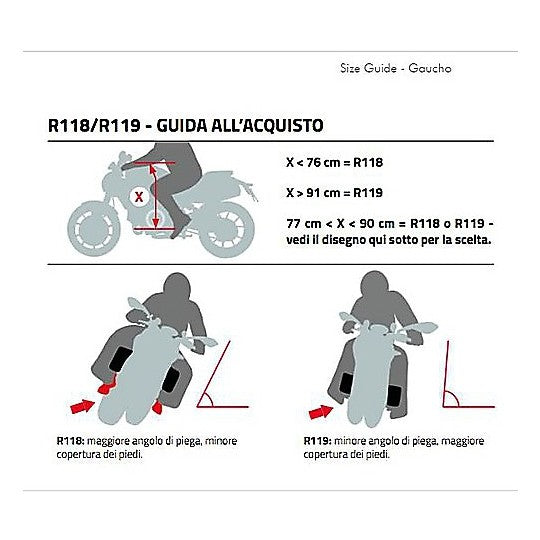 GAUCHO R118 per Moto da Strada Enduro