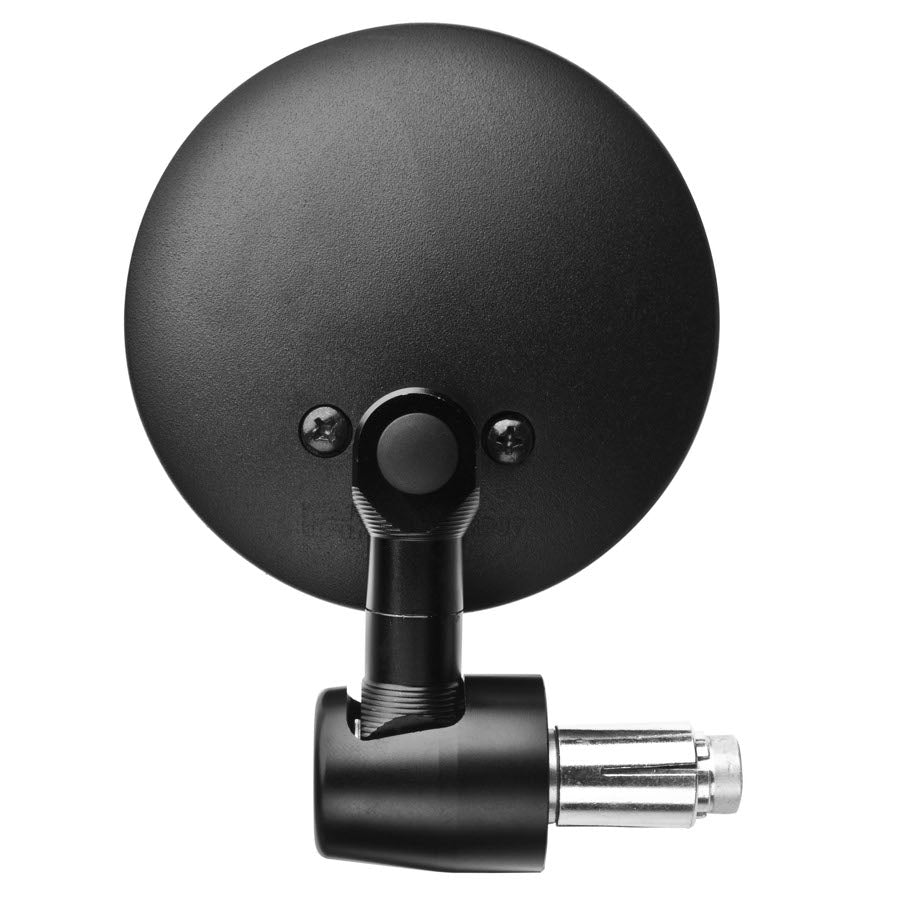 Specchio Retrovisore DX/SX BAR END TONDO NERO MINIMAL