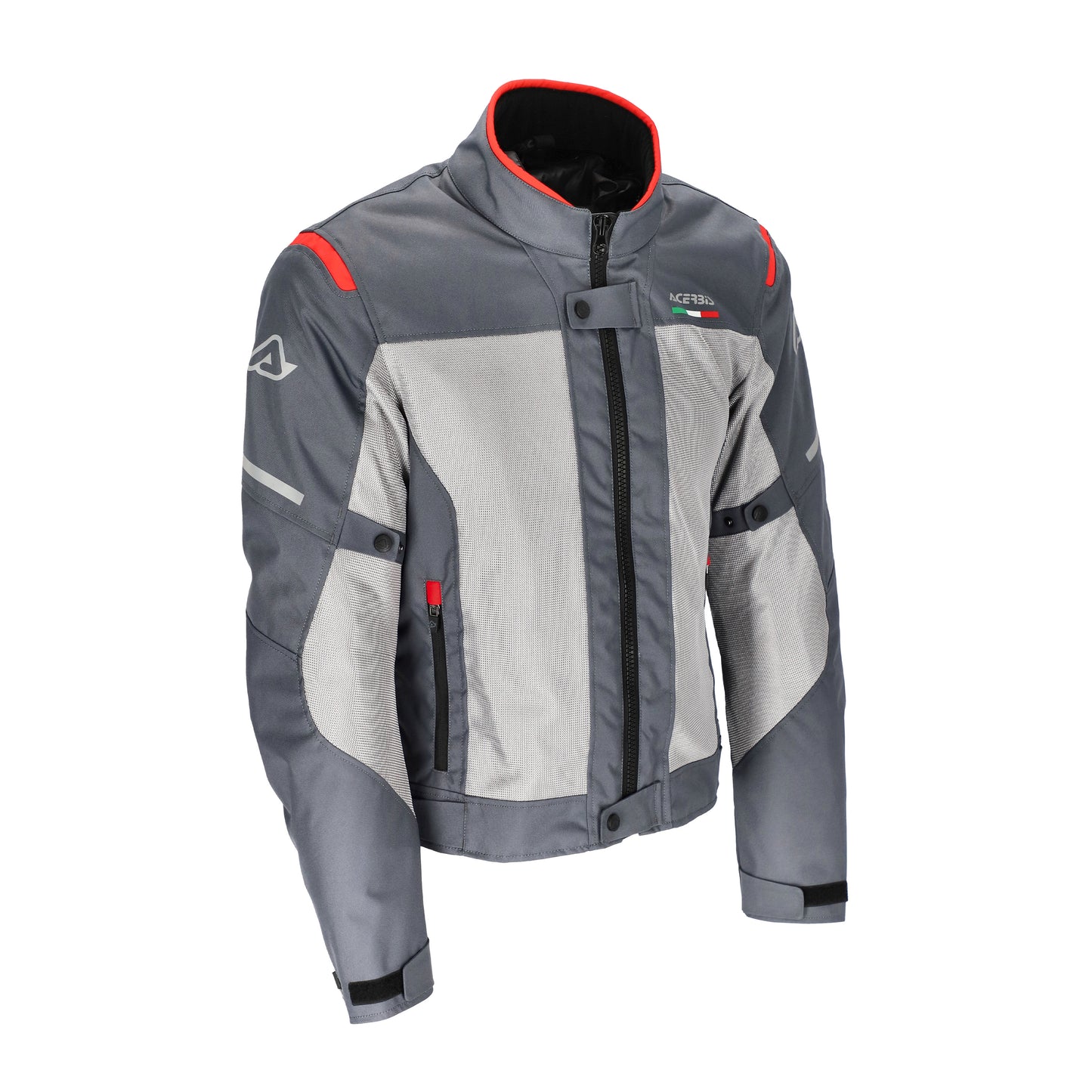 Giacca Moto 3 Strati CE Acerbis ON ROAD RUBY LADY GRIGIO-ROSSO