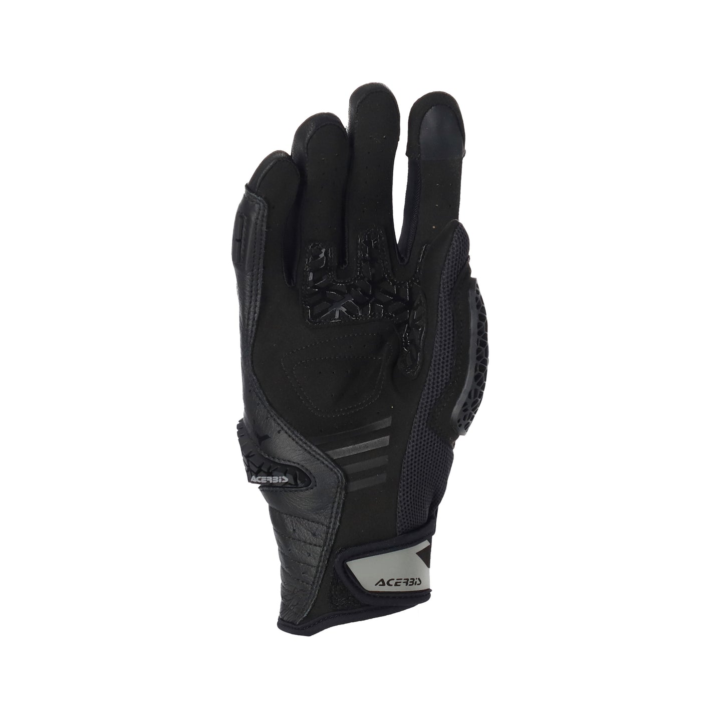Guanti Moto da Strada Omologati in Tessuto ACERBIS CROSSOVER Nero