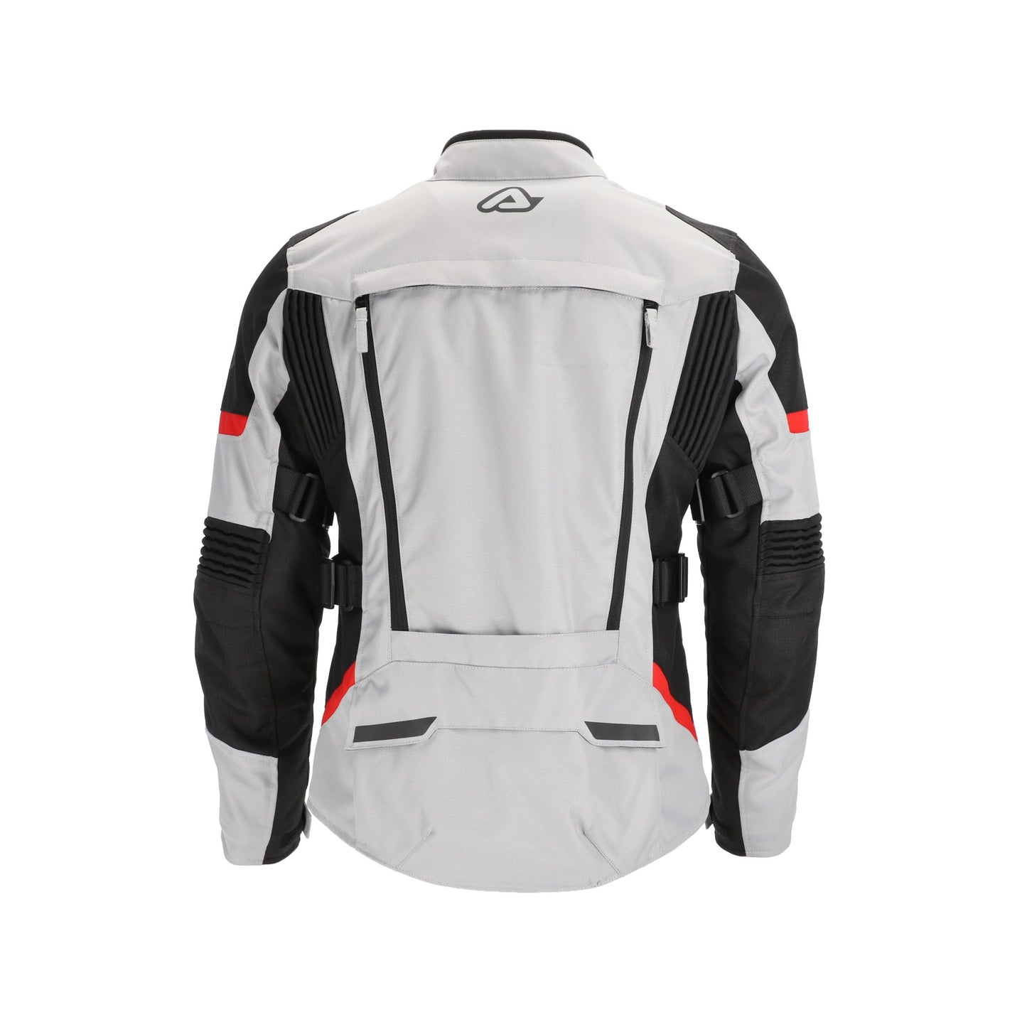 Acerbis X-Rover Giacca Donna Tessile Moto Impermeabile Grigio-Nero-Rosso