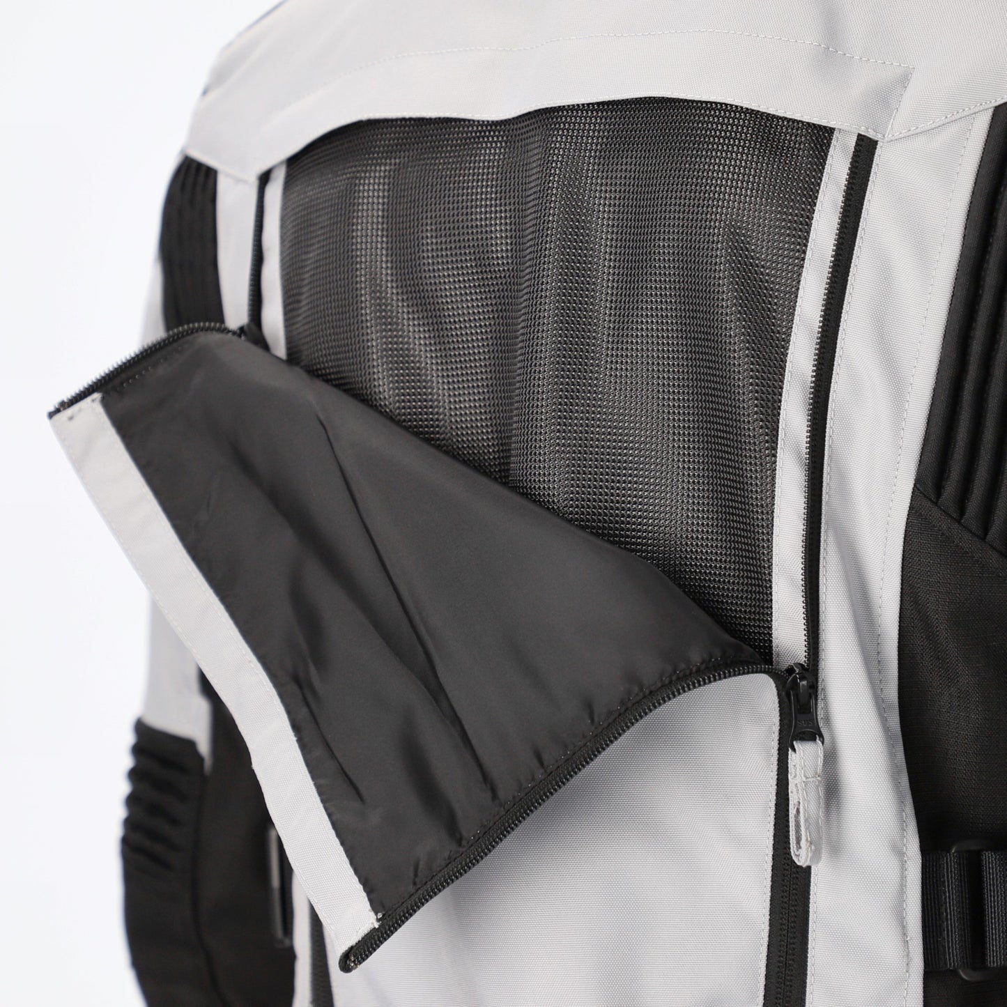 Acerbis X-Rover Giacca Donna Tessile Moto Impermeabile Grigio-Nero-Rosso