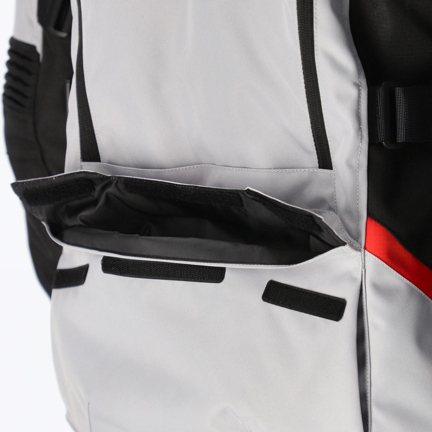 Acerbis X-Rover Giacca Donna Tessile Moto Impermeabile Grigio-Nero-Rosso