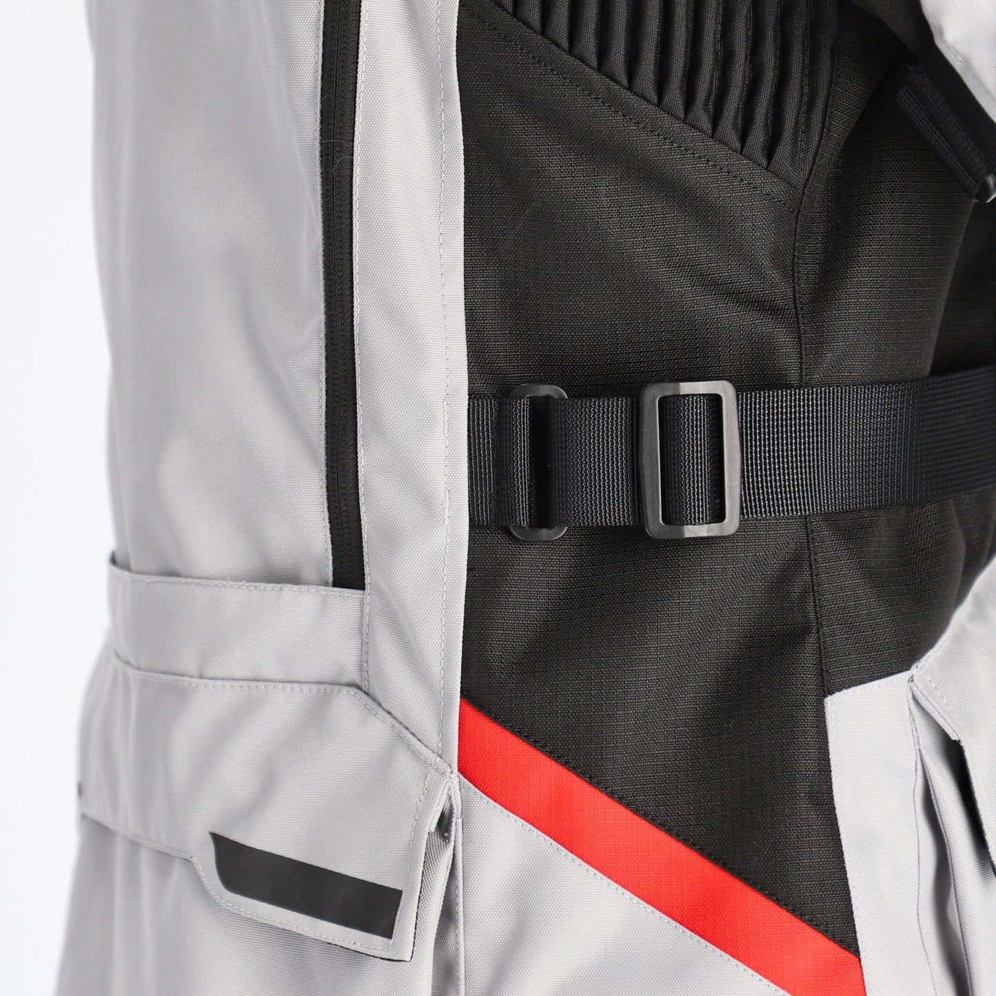 Acerbis X-Rover Giacca Donna Tessile Moto Impermeabile Grigio-Nero-Rosso