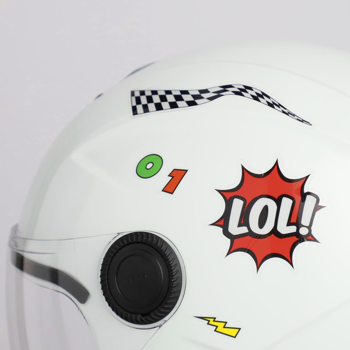 CASCO ACERBIS JET BREZZA KID BIANCO
