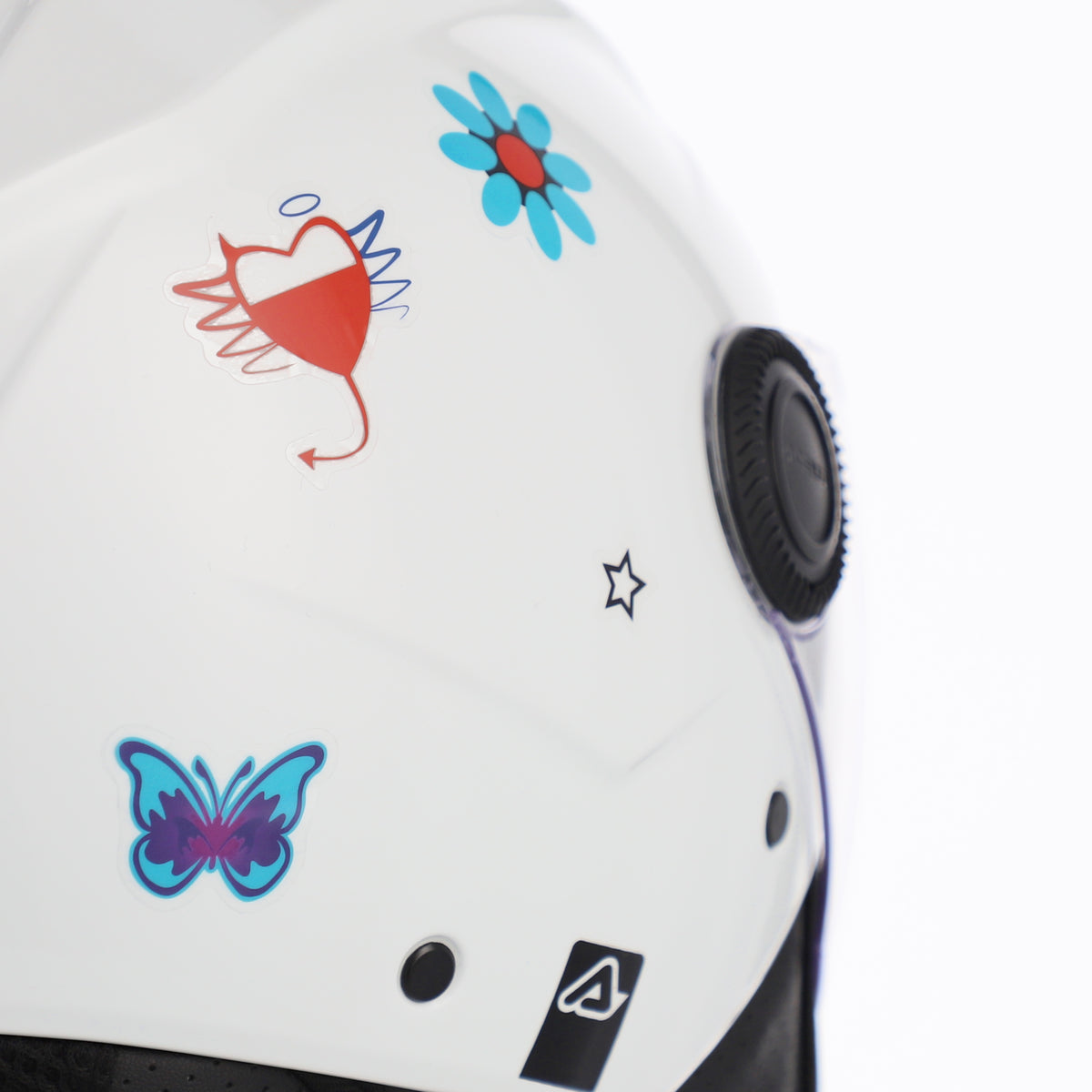 CASCO ACERBIS JET BREZZA KID BIANCO