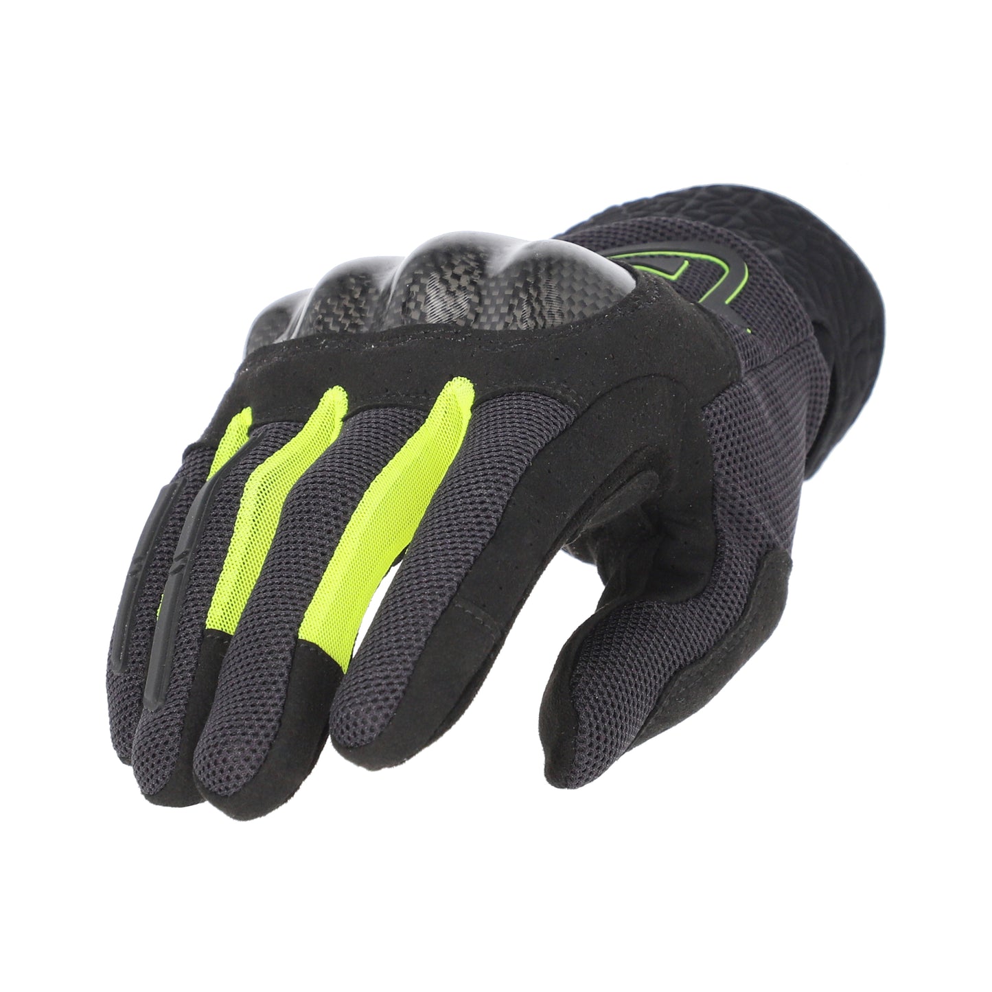 Acerbis Ramsey Vented PRO guanti moto CE EN 13594 Nero, Giallo