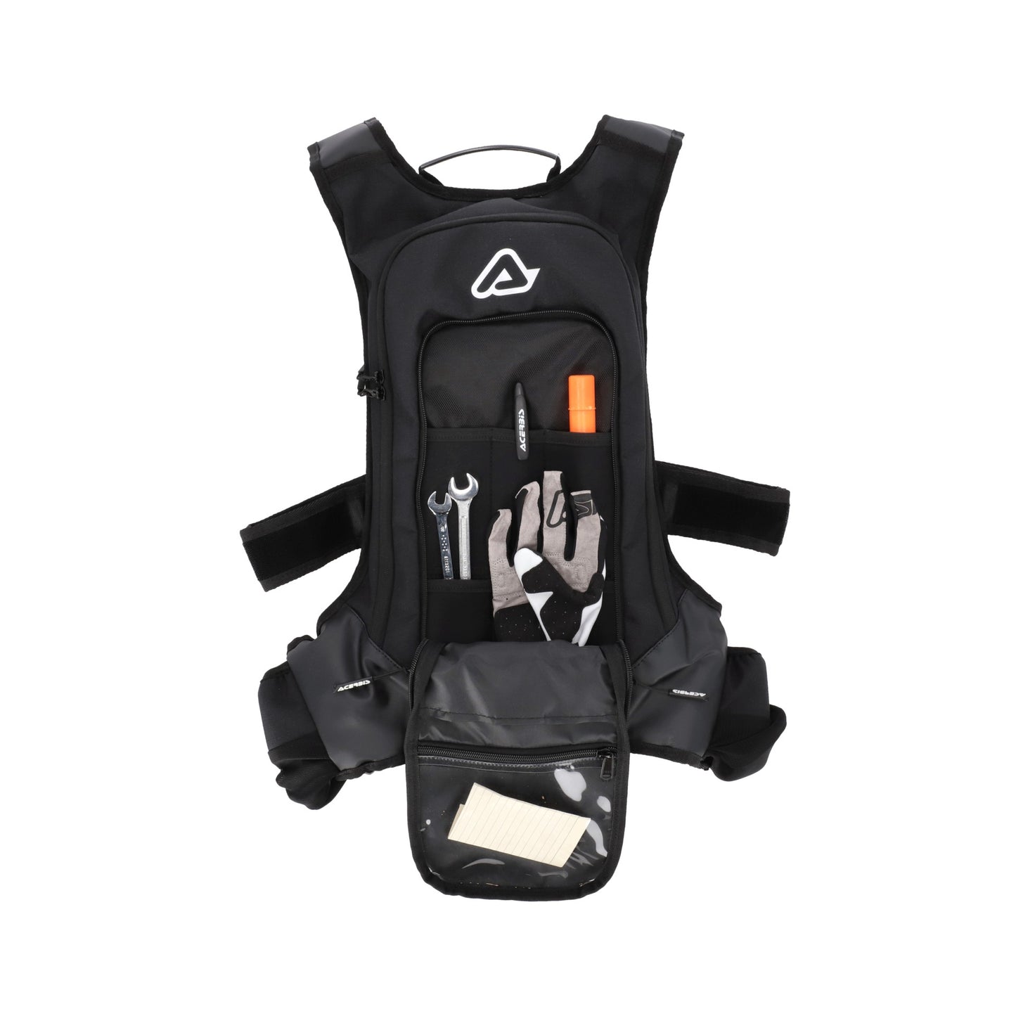 ZAINO ACERBIS X-STORM LOGO Nero-Bianco