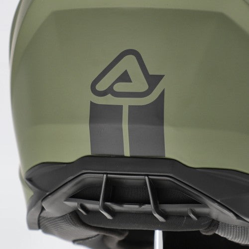 Casco Moto Adventure Acerbis Assault Mono Verde Militare