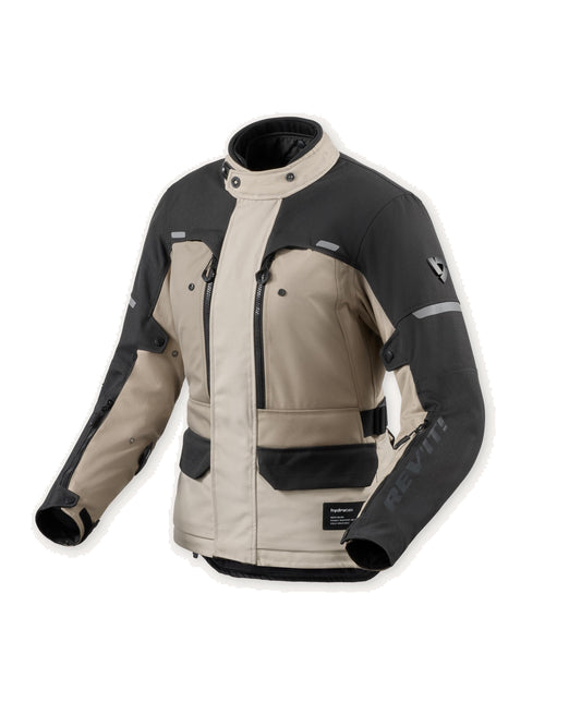 Giubbotto Moto Donna Rev'it Outback 5 H2O Ladies Sabbia Nero