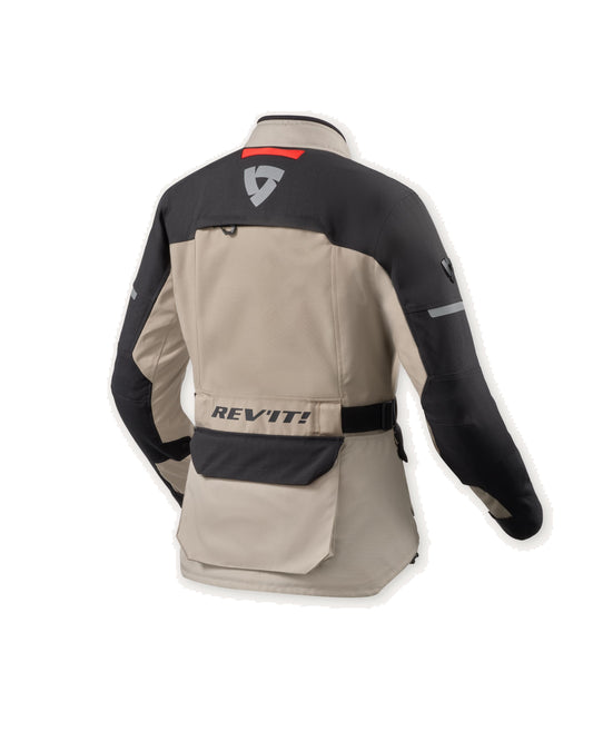 Giubbotto Moto Donna Rev'it Outback 5 H2O Ladies Sabbia Nero