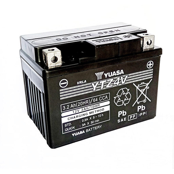 BATTERIA YUASA YTZ4V 12V-3.0AH (SIGILLATA CON ACIDO A CORREDO)