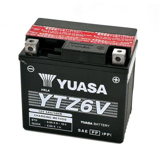 BATTERIA YUASA YTZ6V 12V-5.3AH (SIGILLATA CON ACIDO A CORREDO)
