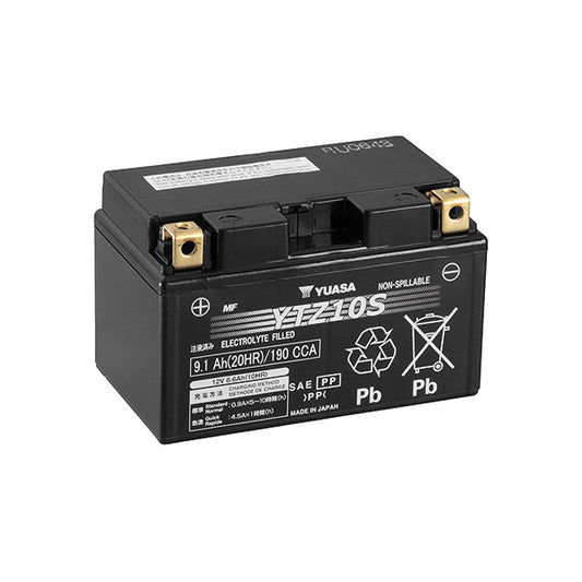 BATTERIA YUASA YTZ10S 12V-8.6AH (SIGILLATA ATTIVATA - FACTORY SEALED)