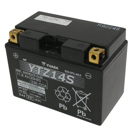 BATTERIA YUASA YTZ14S 12V-11.2AH (SIGILLATA ATTIVATA - FACTORY SEALED)