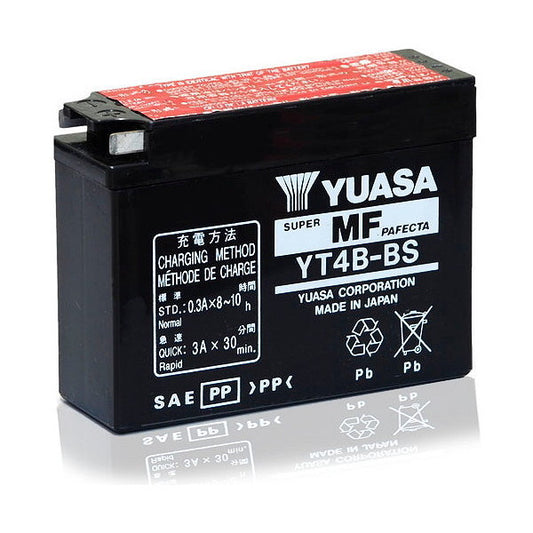 BATTERIA YUASA YT4B-BS 12V-2.3AH (SIGILLATA CON ACIDO A CORREDO)
