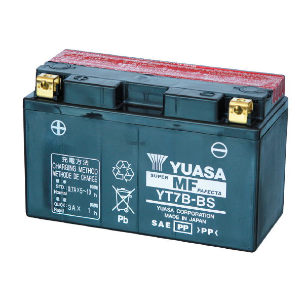 BATTERIA YUASA YT7B-BS 12V-6.5AH (SIGILLATA CON ACIDO A CORREDO)