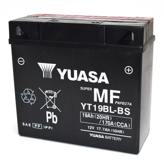 BATTERIA YUASA YT19BL-BS 12V-18AH (SIGILLATA CON ACIDO A CORREDO)