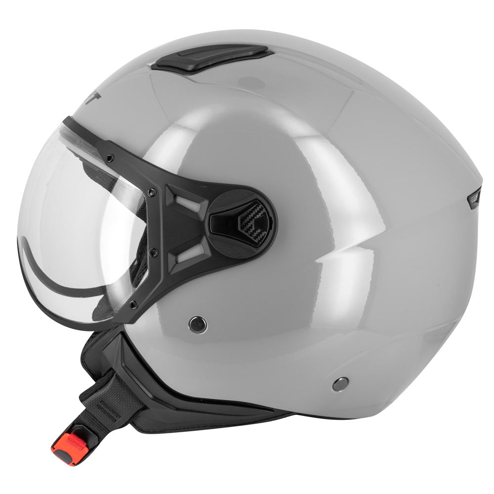 Casco Jet Eight S779 LEOV Grigio Cemento Lucido