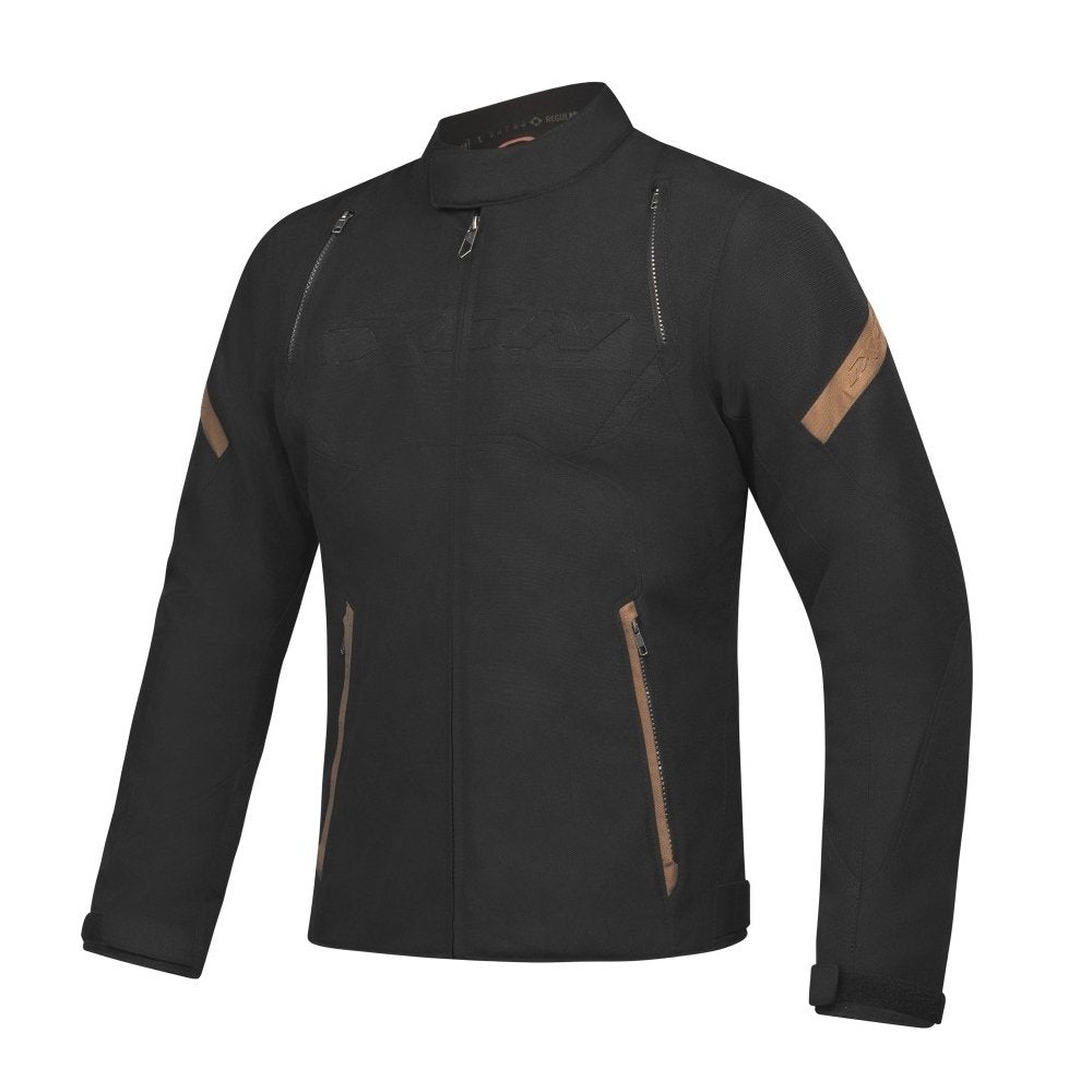 Giubbotto IXON STRIKER RETRO in tessuto UOMO nero-marrone
