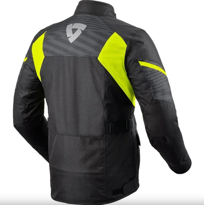 GIACCA REV'IT DUKE H2O nero-giallo neon (In Esaurimento)