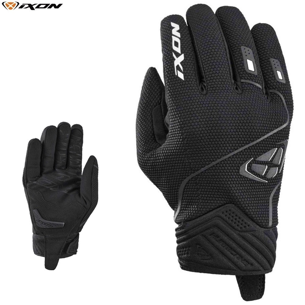 Guanti Moto Estivi Ixon HURRICANE 2 Nero-Bianco