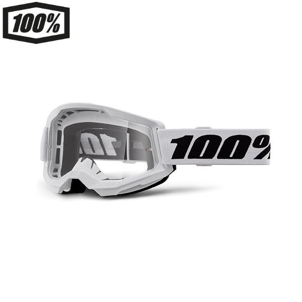 MASCHERA 100% STRATA 2 WHITE - LENTE TRASPARENTE
