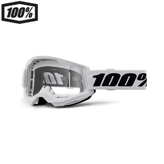 MASCHERA 100% STRATA 2 WHITE - LENTE TRASPARENTE