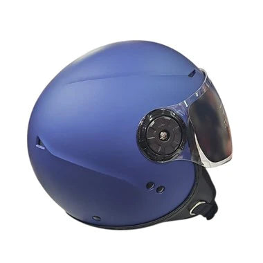 Casco Moto Jet Origine GARDA Mono Blu Opaco